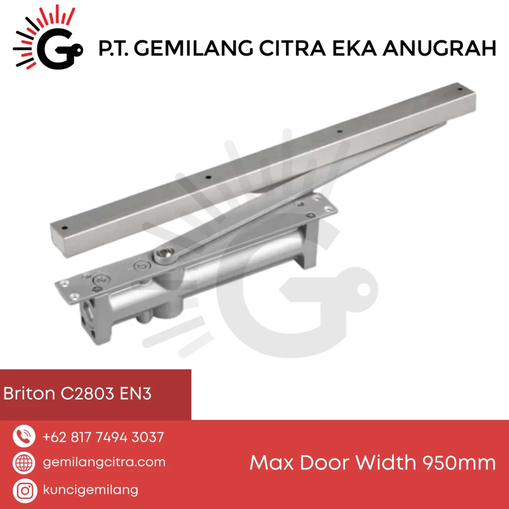 Concealed Door Closer Briton C2803 EN3